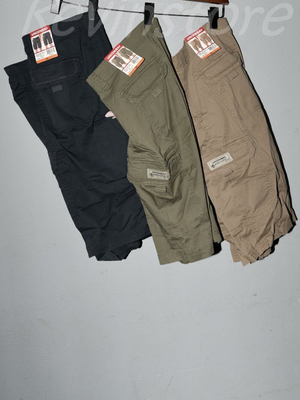 3 pairs Unionbay Men's Cargo Shorts. Price is for 3.